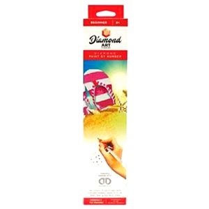 Diamond Art By Leisure Arts DMA50447 Kit 8x8 Beginner Flip Flops
